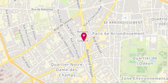 Plan de Arthur Bonnet, 72 Boulevard Raspail, 75006 Paris