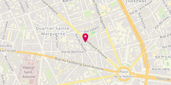 Plan de La Menuiserie de Marc, 242 Boulevard Voltaire, 75011 Paris