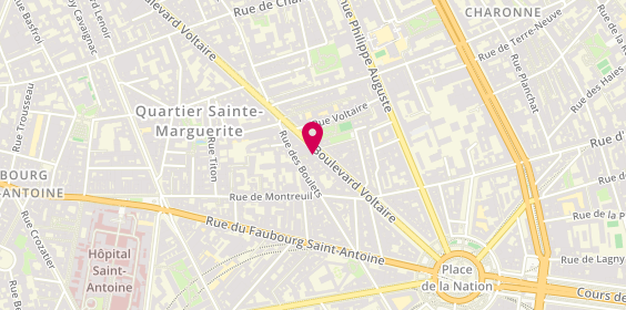Plan de Frances Agencement, 238 Boulevard Voltaire, 75011 Paris