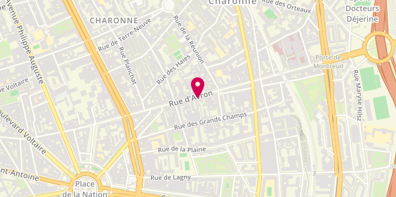 Plan de OU Eric, 50 Rue Avron, 75020 Paris