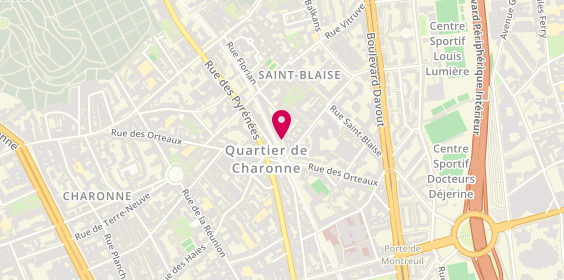 Plan de EDELINE Bertrand, 6 Rue Courat, 75020 Paris