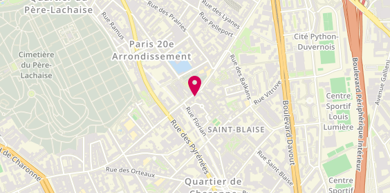 Plan de Renoplast, 114 Rue de Bagnolet, 75020 Paris