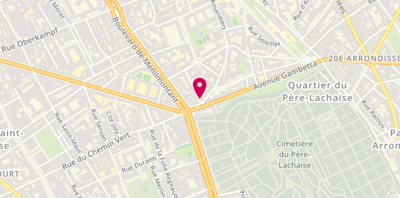Plan de La Sile, 11 place Auguste Métivier, 75020 Paris
