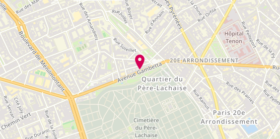Plan de Les Menuisiers Rosemar, 41 avenue Gambetta, 75020 Paris