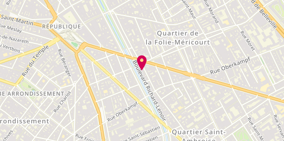 Plan de TRYBA, 128 Boulevard Richard-Lenoir, 75011 Paris