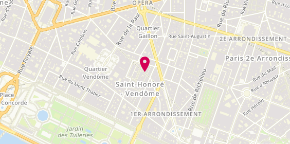 Plan de Abak Opéra Fermetures, 29 Rue de la Sourdière, 75001 Paris