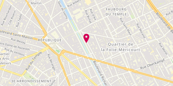 Plan de Fery Bat, 14 Boulevard Jules Ferry, 75011 Paris