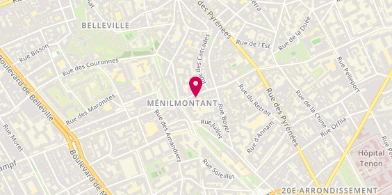 Plan de CRP, 80 Rue de Ménilmontant, 75020 Paris
