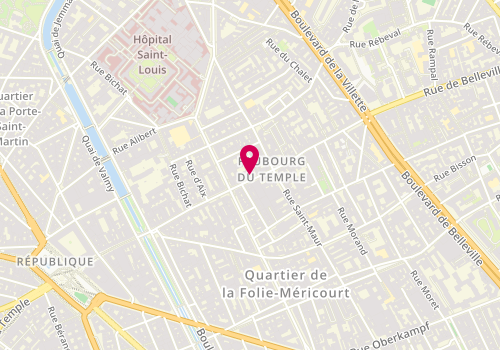 Plan de Ets Raphael, 83 Rue du Fbg du Temple, 75010 Paris