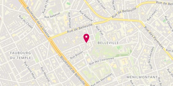 Plan de Gresillon, 48 C Rue Ramponeau, 75020 Paris