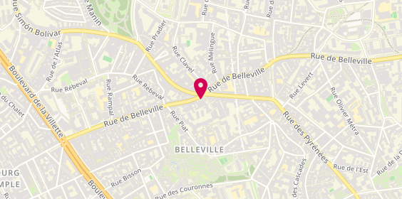Plan de Xdee, 90 Rue de Belleville, 75020 Paris