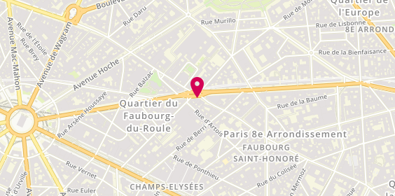 Plan de Roussel Stores Sa, 177 Boulevard Haussmann, 75008 Paris