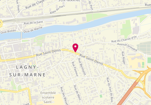 Plan de Flash Service, 58 Rue Saint Denis, 77400 Lagny-sur-Marne