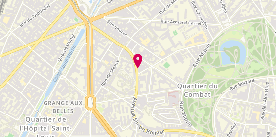 Plan de Arti-Bati, 116 avenue Simon Bolivar, 75019 Paris