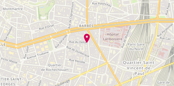 Plan de TELO Jérôme, 1 Rue Delta, 75009 Paris