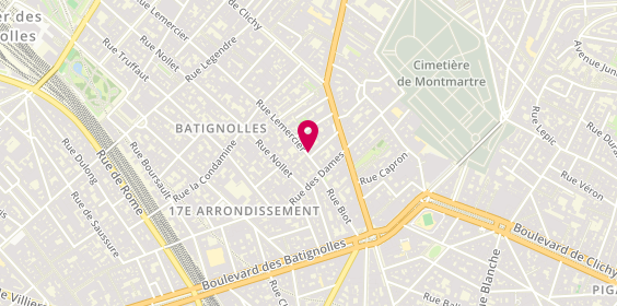 Plan de Zanmar, 8 Rue Lemercier, 75017 Paris