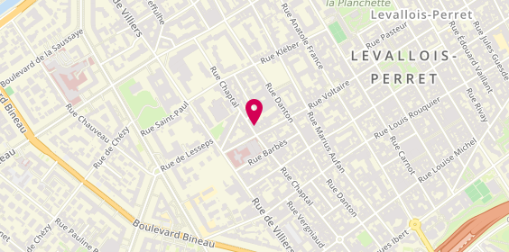 Plan de Lcdb Levallois, 68 Rue Chaptal, 92300 Levallois-Perret