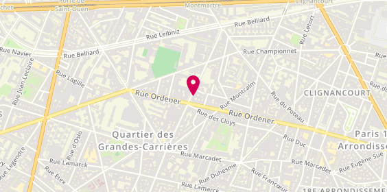 Plan de Entreprise Generale de Batiments, 108 Rue Damremont, 75018 Paris