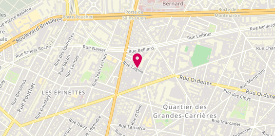 Plan de Rayed et Freres, 19 Rue Lagille, 75018 Paris