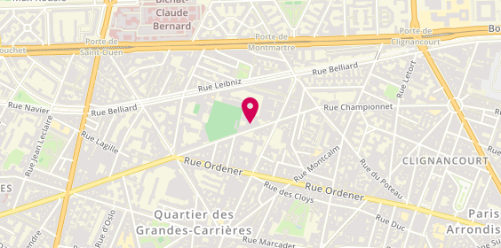 Plan de AG Menuiserie, 154 Rue Championnet, 75018 Paris