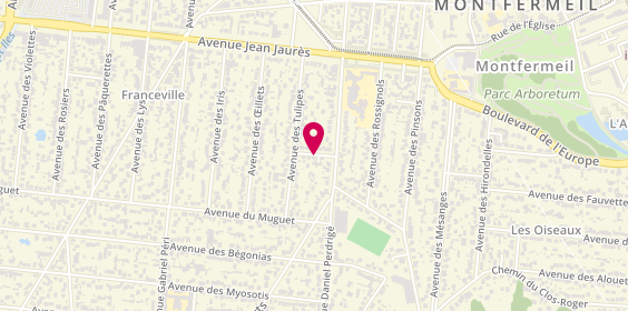 Plan de CHASSAIN Jacques, 7 Rue des Troenes, 93370 Montfermeil