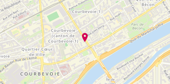Plan de Ad Agenceur d'intérieur, 21 Boulevard de Verdun, 92400 Courbevoie