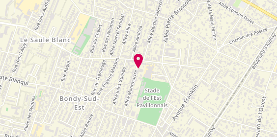 Plan de DECORATIONS & SERVICES EN MENUISERIE (DSM Menuiserie), 66 Allée Montmartre, 93320 Les Pavillons-sous-Bois