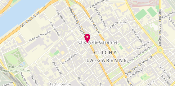Plan de Hévéa Menuiserie, 17 Rue de l'Ancienne Mairie, 92110 Clichy