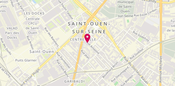 Plan de Top Alu Plus, 12 Rue Anselme, 93400 Saint-Ouen-sur-Seine