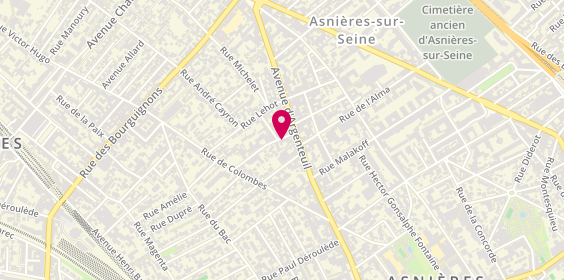 Plan de Etablissements Coche, 30 Rue des Champs, 92600 Asnières-sur-Seine