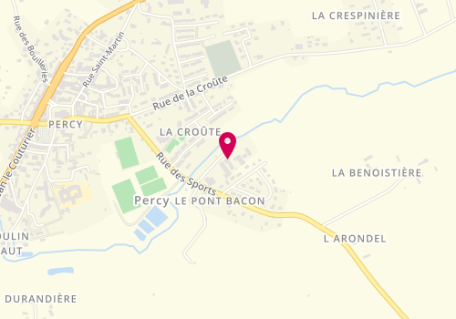 Plan de Menuiserie LEMAIRE, 8 Rue de la Gieze Zone Artisanale, 50410 Percy-en-Normandie