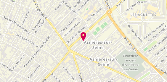 Plan de Pro Kebe Services, 27 Rue Bourdarie Lefure, 92600 Asnières-sur-Seine