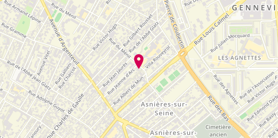 Plan de Studio Maurice, 127 Rue du Ménil, 92600 Asnières-sur-Seine
