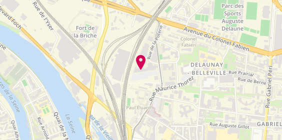 Plan de Ac Menuiserie & Décoration, 9 Rue de la Poterie, 93200 Saint-Denis