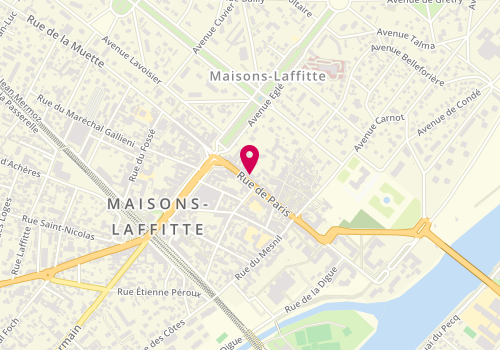 Plan de Serrurerie darmon, 52 Rue de Paris, 78600 Maisons-Laffitte
