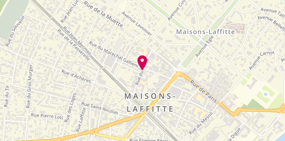 Plan de Bodéré Mathieu Ebénisterie, 18 Rue du Fossé, 78600 Maisons-Laffitte