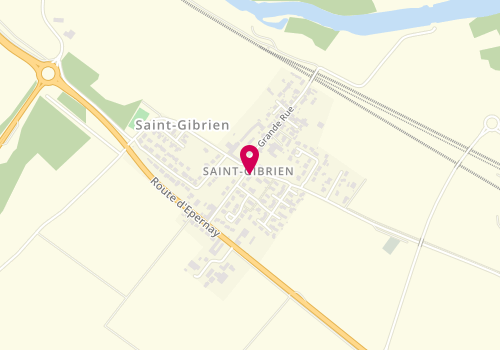 Plan de I.E.A Menuiserie, 12 Grande Rue Grande Rue, 51510 Saint-Gibrien