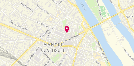 Plan de O. Cle Securite, 18 place du Marché au Blé, 78200 Mantes-la-Jolie