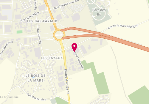 Plan de M P A, Zone Artisanale Les Fayaux Rue Melleville, 27930 Angerville-la-Campagne