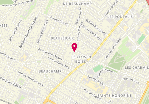 Plan de Stores Fermetures Tironneau, 25 Avenue Voltaire, 95250 Beauchamp