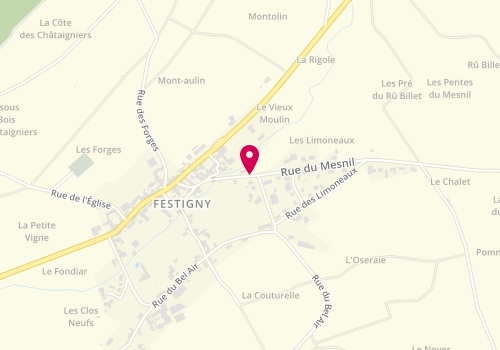 Plan de C.H Agencement, 7 Route Mesnil, 51700 Festigny