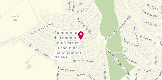 Plan de SCHALLER Olivier, 61 Rue du Poitou, 57690 Créhange
