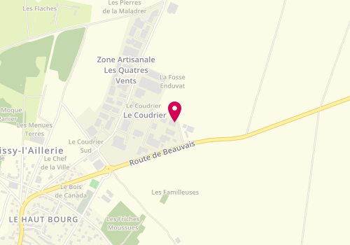Plan de SSB Menuiserie, 2 parc Activité Coudrier, 95650 Boissy-l'Aillerie