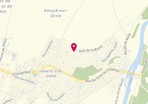 Plan de Duval Courchant, 19 Rue de la Butte, 14210 Amayé-sur-Orne