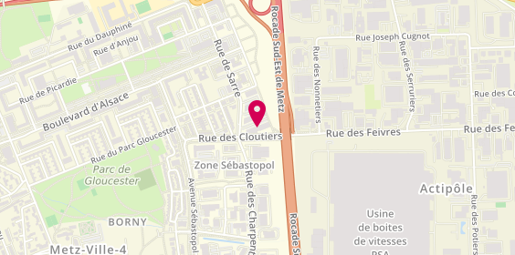 Plan de GROUPE RENOV’EST, 29 Rue de Sarre, 57070 Metz