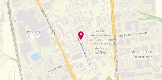 Plan de Isoferm 57, 105 Rue Pierre et Marie Curie, 57050 Metz