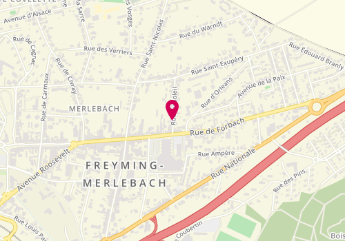 Plan de MROWETZ Jacky, 5 Rue Soleil, 57800 Freyming-Merlebach