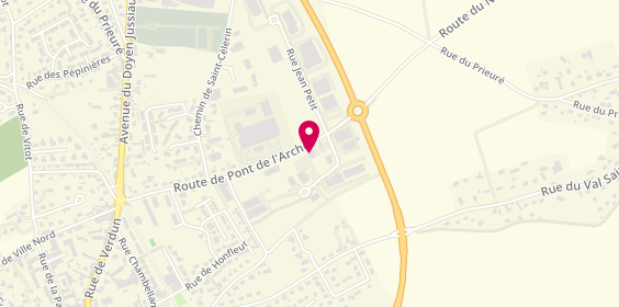 Plan de Jean-Luc Leroy Fermetures, 14 Route de Pont de l'Arche, 27110 Crosville-la-Vieille