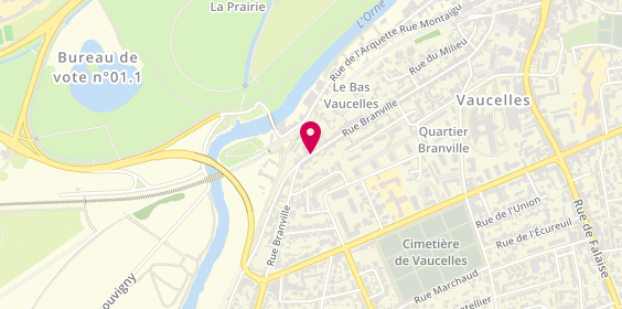 Plan de DE BOÜARD DE LAFOREST Hugo, 119 Bis Rue Branville, 14000 Caen