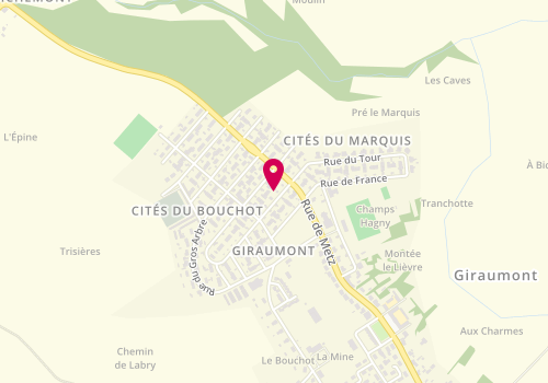 Plan de Dgs Menuiserie, 7 Rue du Dr Roux, 54780 Giraumont